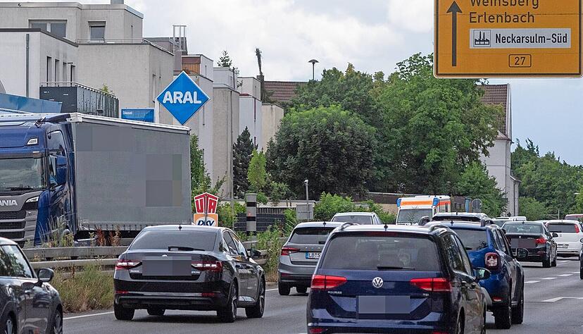 Auf der B27 bei Neckarsulm tritt ab 20. November ein nächtliches Tempolimit in Kraft.