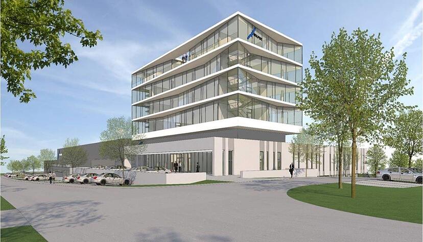So soll der rund 30 Millionen Euro teure Firmencampus eines Tages aussehen. Illustration: Wolpert Gruppe