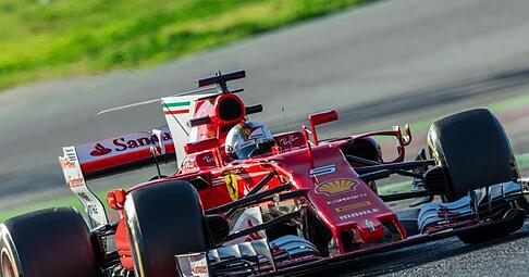 Der Rennwagen Typ SF70H von der Scuderia Ferrari. Foto: Jens Büttner