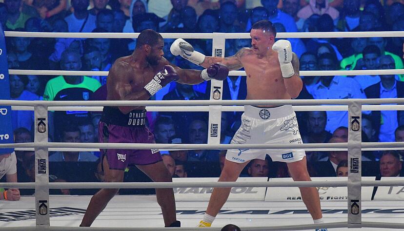 Nach 2023 kommt es erneut zum WM-Duell zwischen Oleksandr Usyk (r) und Daniel Dubois.