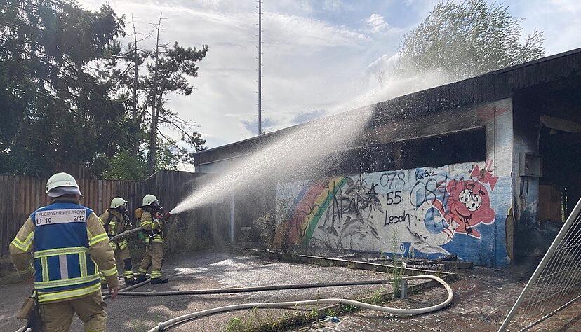 Feuer im ehemaligen Trampoline in Heilbronn-Böckingen