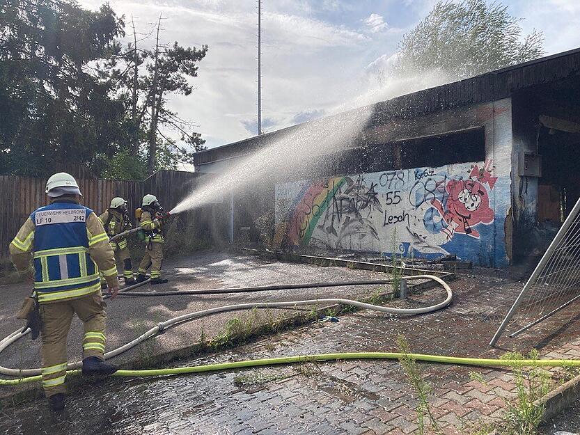Feuer im ehemaligen Trampoline in Heilbronn-Böckingen