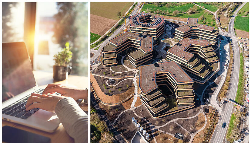 Die neue Zentrale von Lidl-Deutschland in Bad Wimpfen. Auch aufgrund der modernen Homeoffice-Regelung steht dort eines der Geb&auml;ude leer.