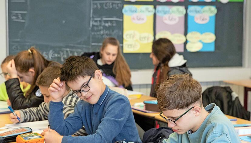 Ukrainische Schüler lernen beim Matheunterricht in der Integrationsklasse des Justinus-Kerner-Gymnasium. Foto: Archiv Ukrainische Schüler lernen beim Matheunterricht in der Integrationsklasse des Justinus-Kerner-Gymnasium. Foto: Archiv