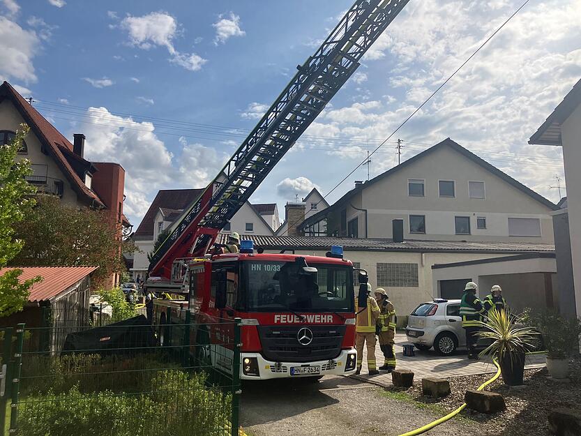 Die Straße befindet sich mitten im Ort von Untergruppenbach.