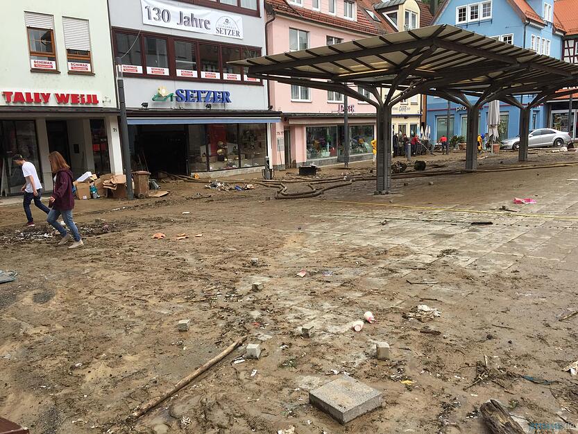 Überschwemmung in Künzelsau | 29.05.