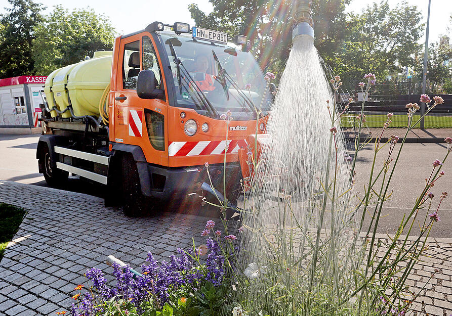Wasserverbrauch und Beregnung auf der Gartenschau Eppingen