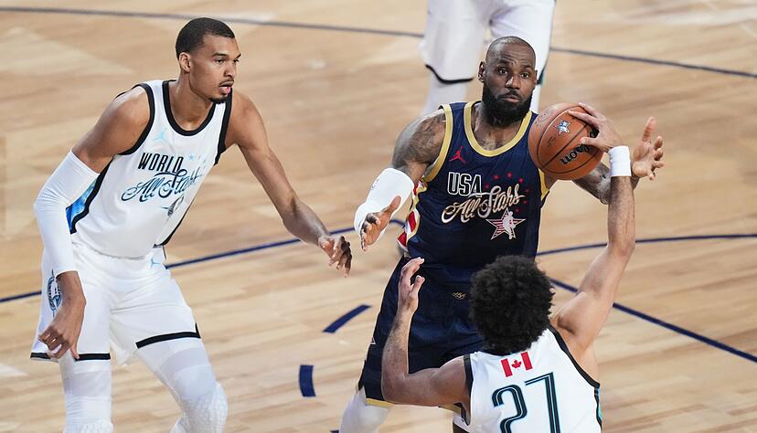 LeBron James (rechts) musste sich im Finale geschlagen geben.