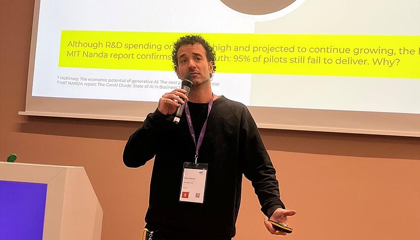 Sven K&ouml;rner von Aleph Alpha weist auf die Komplexit&auml;t bei der Entwicklung Sprachmodellen.