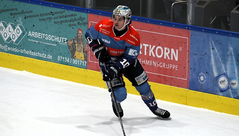 Nolan Ritchie hat nach seinem Comeback auch gegen H&ouml;chstadt getroffen.