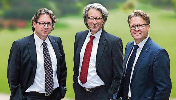 Viele Projekte in der Region tragen ihre Handschrift: Die Ingenieure Ulrich M&ouml;rgenthaler, Andreas Nu&szlig;baum, Volker M&ouml;rgenthaler (von links).Foto: privat