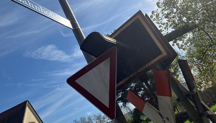 Stra&szlig;ennamen und Gleisanlagen erinnern noch an die Zaberg&auml;ubahn, die vor 30 Jahren stillgelegt wurde.