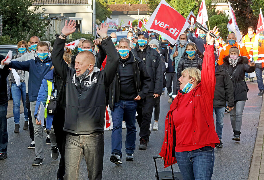 Verdi-Streik in Gundelsheim