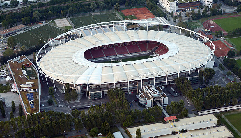 Die MHP Arena in Stuttgart fasst zur EM 54.000 Zuschauer.