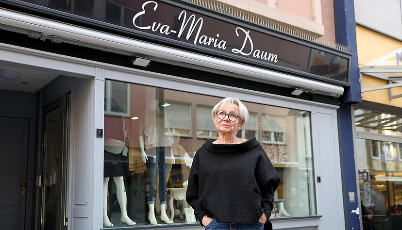 Januar: Das Modegesch&auml;ft in der Kirchbrunnenstra&szlig;e Heilbronn Eva-Maria Daum schlie&szlig;t im September diesen Jahres.