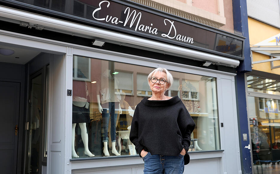 Januar: Das Modegesch&auml;ft in der Kirchbrunnenstra&szlig;e Heilbronn Eva-Maria Daum schlie&szlig;t im September diesen Jahres.