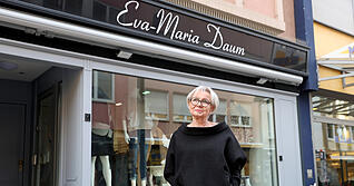 Januar: Das Modegesch&auml;ft in der Kirchbrunnenstra&szlig;e Heilbronn Eva-Maria Daum schlie&szlig;t im September diesen Jahres.