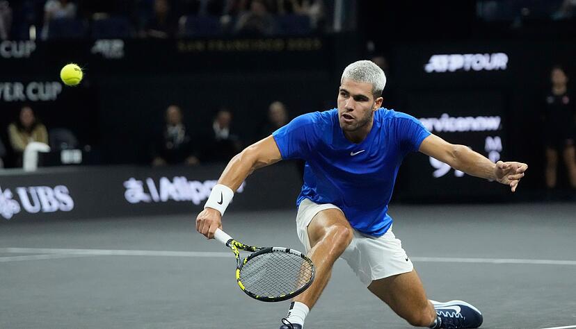 Carlos Alcaraz war gegen den US-Amerikaner Taylor Fritz chancenlos.