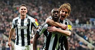 Yoane Wissa und Anthony Gordon waren zwei der drei Torsch&uuml;tzen von Newcastle gegen Eindhoven.