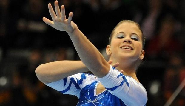 Elisabeth Seitz sicherte sich Platz drei am Boden.