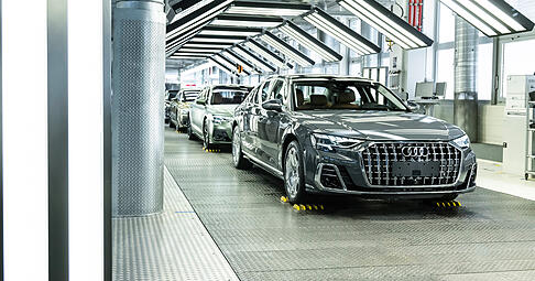 Der aktuelle Audi A8 wird in Neckarsulm noch bis in die zweite Jahreshälfte 2026 gebaut. Als Nachfolger kommt wohl noch mal ein Verbrenner.