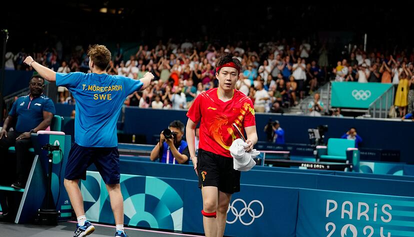 Wang Chuqin ist fassungslos nach der Niederlage