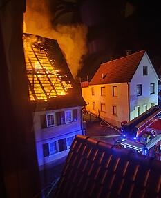 Brand in Bad Friedrichshall-Duttenberg Brand in Bad Friedrichshall-Duttenberg