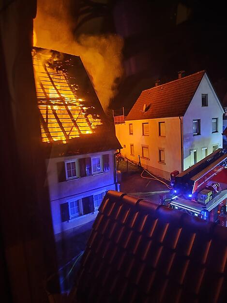 Brand in Bad Friedrichshall-Duttenberg