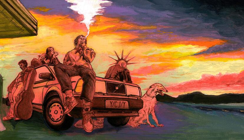 Key Visual von &laquo;Keep Driving&raquo;: Das Artwork vermittelt gut die Atmosph&auml;re des Spiels.