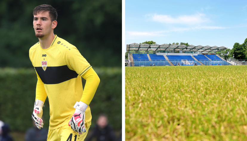 Dennis Seimen wird auch dabei sein, wenn der VfB Stuttgart im Frankenstadion in Heilbronn spielt.
