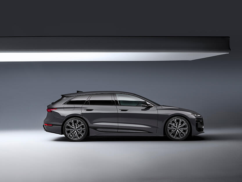 Der A6 Avant E-Tron besitzt eine sehr dynamische Linie und ist 4,93 Meter genauso lang wie der Sportback.