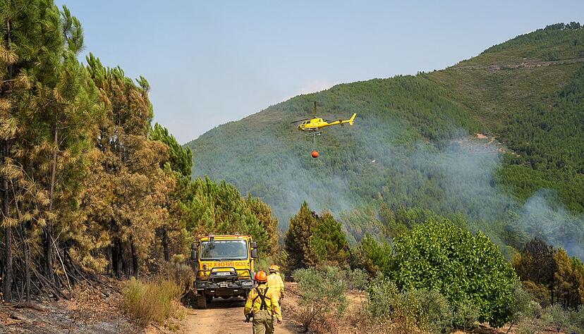 In Las Hurdes in der spanischen Region Cáceres konnte ein größerer Waldbrand nach mehreren Tagen unter Kontrolle gebracht werden. In Las Hurdes in der spanischen Region Cáceres konnte ein größerer Waldbrand nach mehreren Tagen unter Kontrolle gebracht werden.