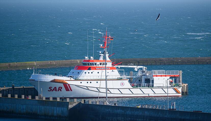 Der Seenotrettungskreuzer &laquo;Hermann Marwede&raquo; koordiniert die Suche vor Ort (Archivbild vom M&auml;rz&nbsp;2023).