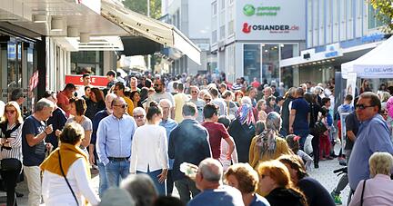 Einkaufen in der Heilbronner Innenstadt.