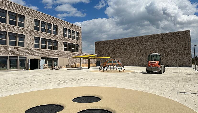 Der Bezug der Grundschule Limespark verz&ouml;gert sich bis 8. Oktober. Es sind noch Restarbeiten zu erledigen. Foto: privat