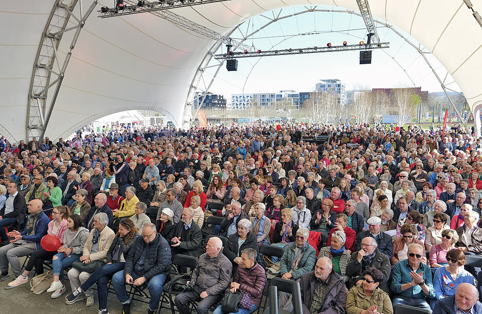 Einweihung der Sparkassebühne auf der BUGA