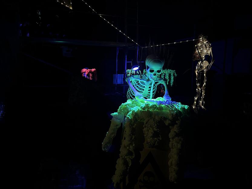 Die detailreiche Deko und aufwendige Szenen begeistern große und kleine Gruselfreunde. Die detailreiche Deko und aufwendige Szenen begeistern große und kleine Gruselfreunde.