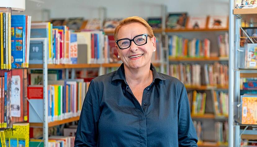Susanne Martin f&auml;llt der Abschied von der Ortsb&uuml;cherei, die vor kurzem in die Erlachstra&szlig;e gezogen ist, nicht leicht. Aber sie freut sich auf den Ruhestand.