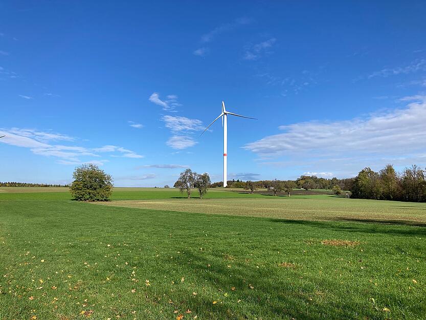 Windrad bei Seckach stark beschädigt Windrad bei Seckach stark beschädigt