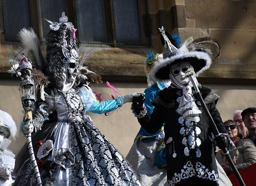 Karneval wie in Venedig &ndash; das gibt es an Fasching in Schw&auml;bisch Hall.