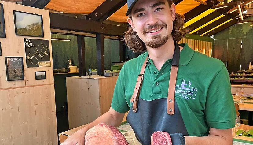 Metzgermeister Florian Luz kommt nach Heilbronn: Im Gep&auml;ck hat er Wagyu-Burger und -Briskets.