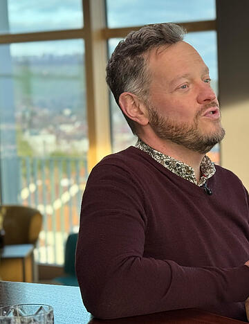 Tatort-Star Roland Riebeling stellte sich den Fragen von Stimme-Chefredakteur Uwe Ralf Heer.