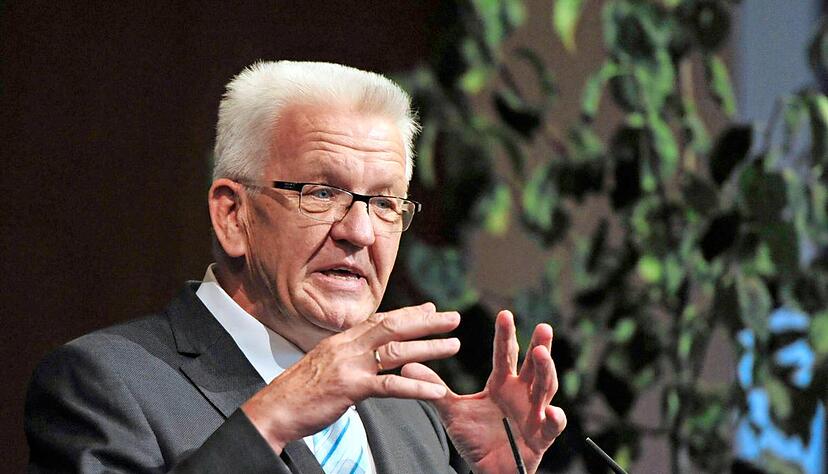 Großes Dankeschön: Ministerpräsident Winfried Kretschmann.