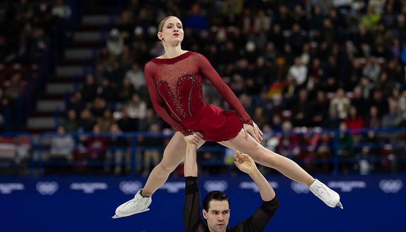 Minerva Hase und Nikita Volodin z&auml;hlen bei der WM in Prag zu den Medaillenkandidaten. (Archivbild)