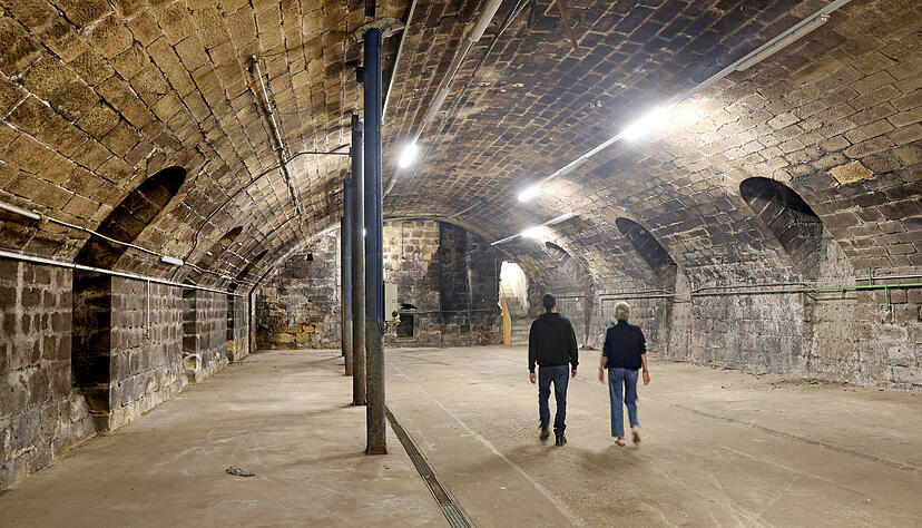 Der WG-Keller in Neckarsulm hat gewaltige Ausma&szlig;e