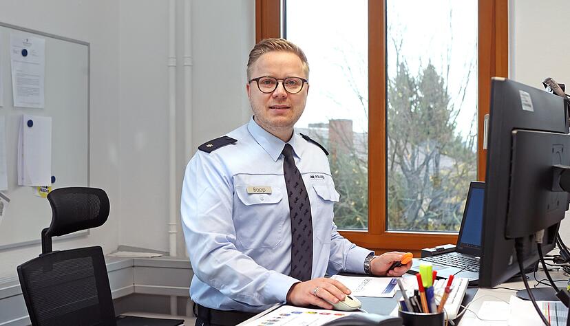 Dominik Bopp leitet seit Anfang Oktober das Polizeirevier Weinsberg.