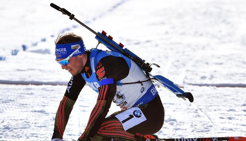 Simon Schempp wurde beim Saisonfinale nur 20. - zu wenig für den Gewinn der kleinen Kristallkugel im Massenstart. Foto: Martin Schutt