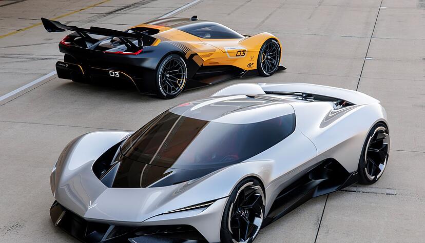 Futuristisch und elektrisch: Chevrolet zeigte auf der Monterey Car Week die beiden Studien Corvette CX.R (hinten) und CX.