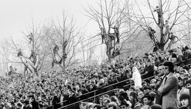 Ein Bild aus besseren Tagen: So ging es im Stadion am See in Böckingen in den 60er Jahren zu. Im Schnitt besuchten 1500 Fans die Spiele.Foto: Archiv