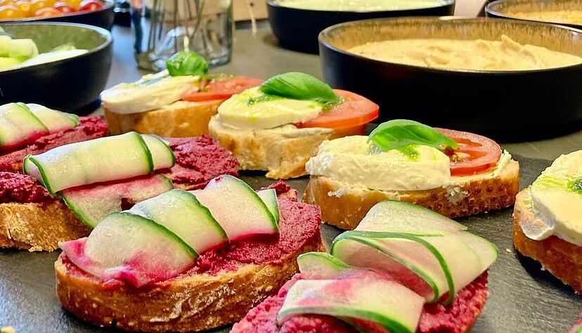 Auch in der Region versuchen sich Unternehmen mit nachhaltig produzierten Essen einen Namen zu machen: Buffet von Erntbar aus Heilbronn. Auch in der Region versuchen sich Unternehmen mit nachhaltig produzierten Essen einen Namen zu machen: Buffet von Erntbar aus Heilbronn.